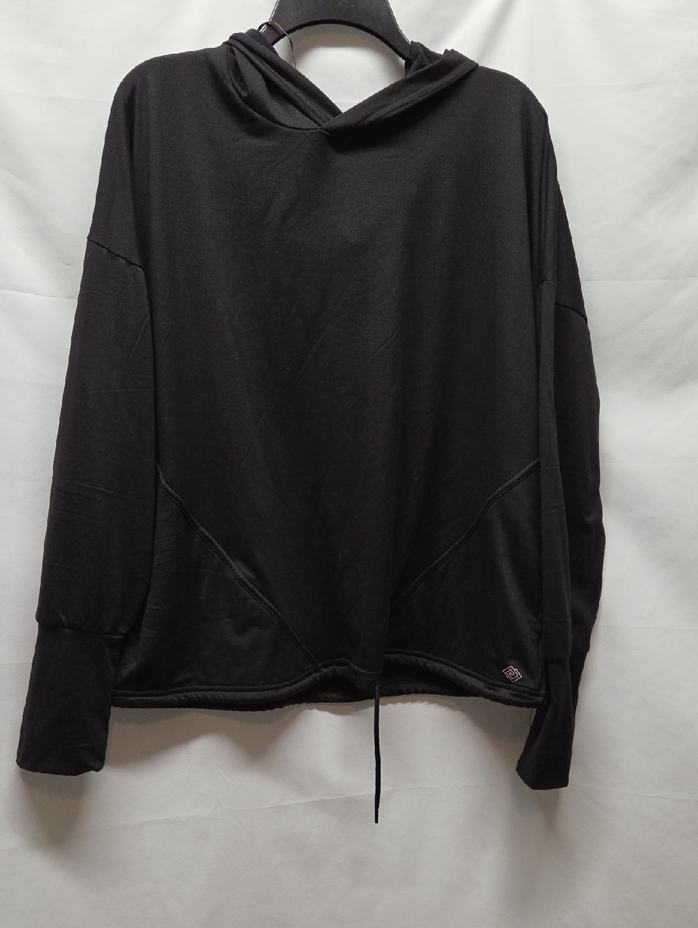 ZELOS Black Crewneck Pullover Workout Athleisure